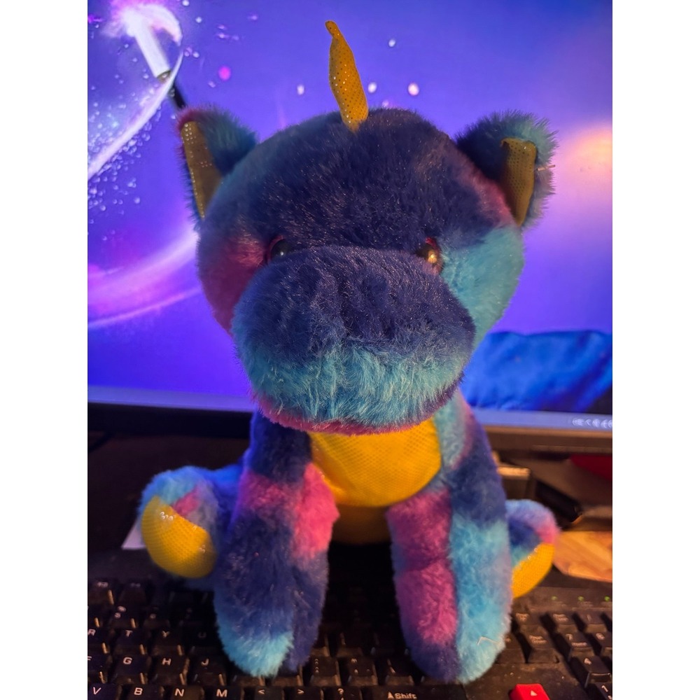 Unicorn Plush Toy NWT New w/ Tag A&A Global Industries Inc. Blue Purple